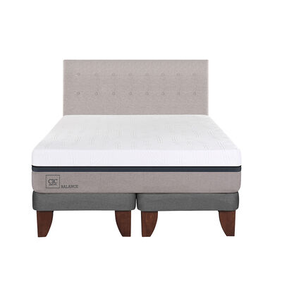 Imagen 1 del producto Cama Europea CIC Base Dividida King Balance + Respaldo Tigris