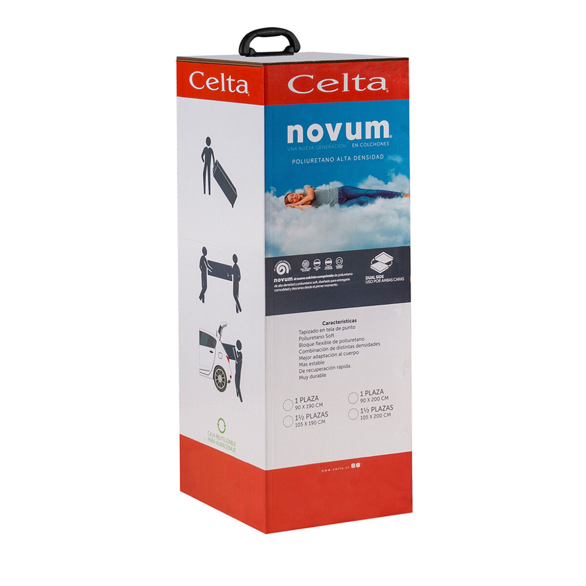 Colchón Celta 1 Plaza Novum Bioactive