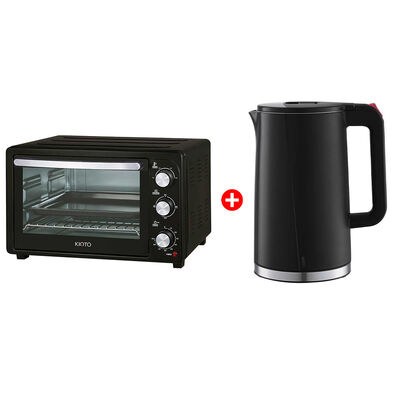 Combo Hervidor Kioto Sapporo 1,7 lts. + Horno Eléctrico Kioto Matsue 26 lts.