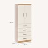 Closet Exit 2 Puertas 4 Cajones Champagne