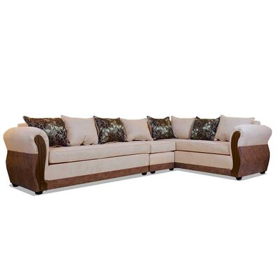 Imagen 1 del producto Sofá Seccional Modular Elegant Detail Girona 7 Cuerpos Tela PU Beige