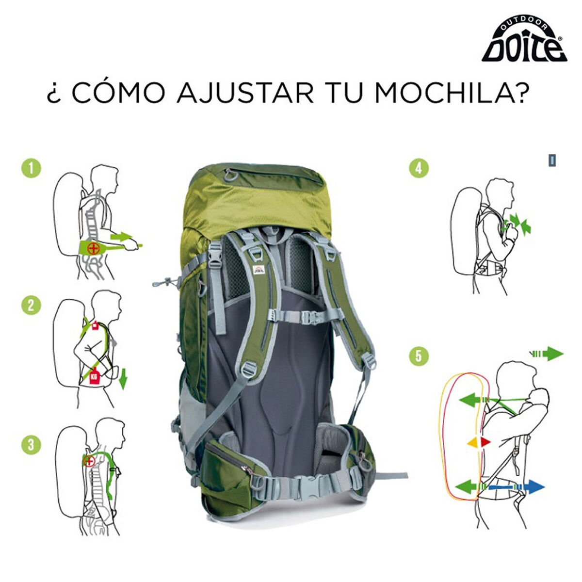 Mochila Doite Los Andes 50 - 60 Litros