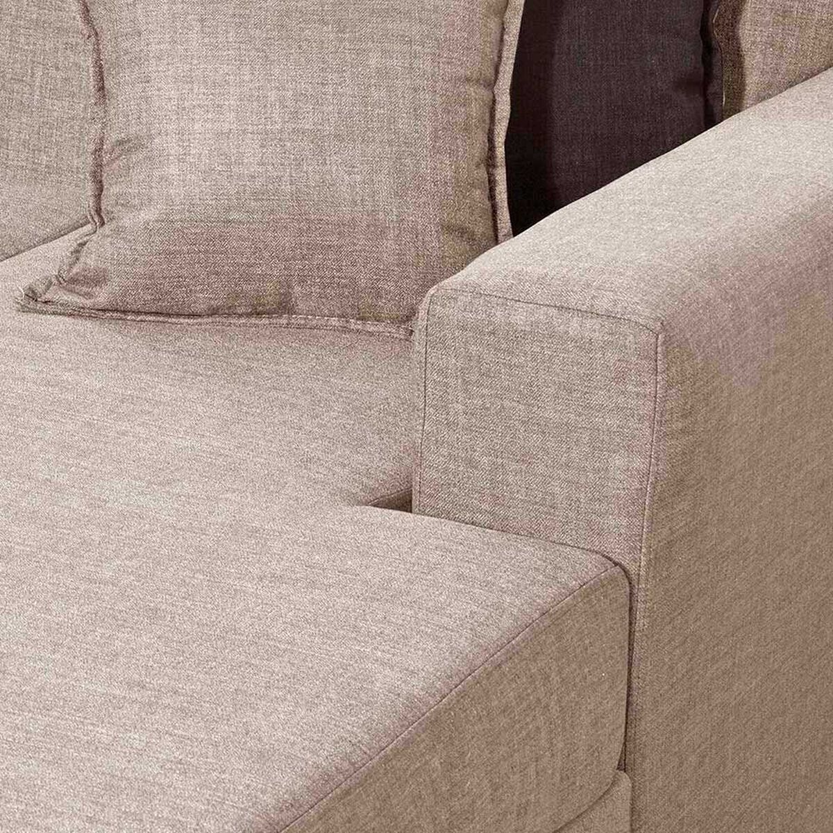 Sof&aacute; Seccional Black Factory Don Juan 4 Cuerpos Beige