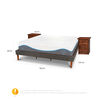 Cama Europea CIC King Alaska + 2 Veladores
