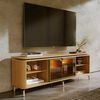 Rack TV Decocasa Lincoln Float hasta 75" Carvalho