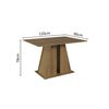 Juego de Comedor VekkaHome Angelo 6 Sillas Café