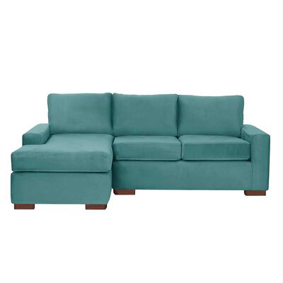 Sofá Seccional Izquierdo Latam Home Livorno 3 Cuerpos Turquesa