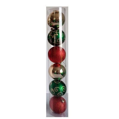 Adorno Navideño Set Esferas 6 Piezas Casanova
