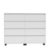 Cómoda Vekkahome Coimbra 8 Cajones Blanco