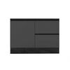 Mueble Base de Cocina Home Mobili Etni 120 2 Cajones Grafito