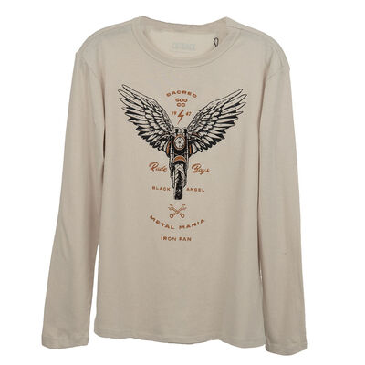 Polera Manga Larga de Algod&oacute;n Ni&ntilde;o Cutback