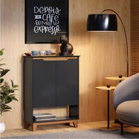 Cómoda Zapatera Onessta Hall 2 Puertas Negro