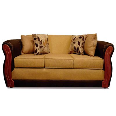 Imagen 1 del producto Sofá Elegant Detail Girona 3 Cuerpos Tela/PU Beige