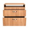 C&oacute;moda Tuhome Barilo 2 Cajones Fresno Wengue