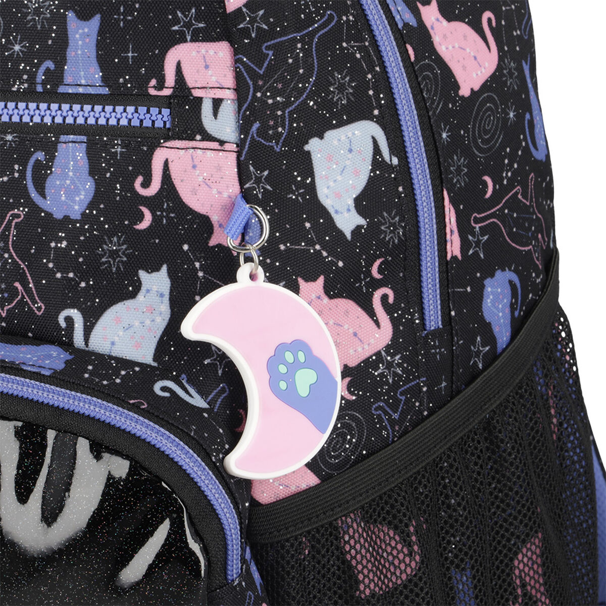 Mochila Xtrem Bolt 5XT Gato Negro/Púrpura