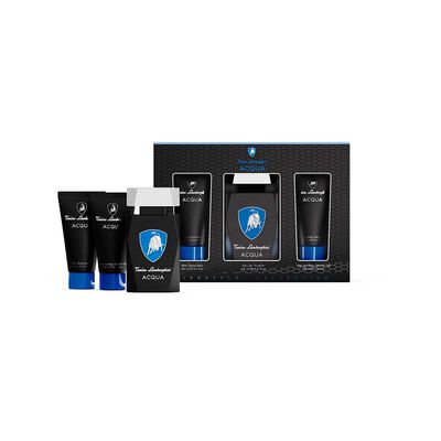 Set Perfume Hombre Lamborghini Acqua Eau de Toilette 125 ml+Shower Gel 100 ml+After Shave Balm 100 ml