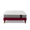 Cama Europea Latam Home Full Zen Best Tela Velvet Burdeo