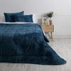 Plumón Liso Mashini 1,5 Plazas Corduroy Coral Sherpa Azul