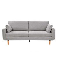 Sofá Home Mobili Denver 3 Cuerpos Gris