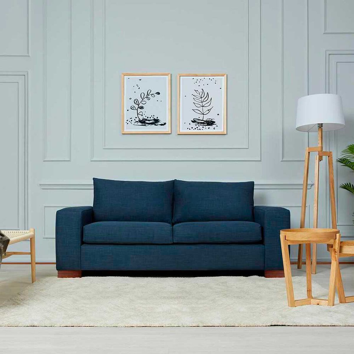 Sof&aacute; CIC Praga 3 Cuerpos Azul Petr&oacute;leo