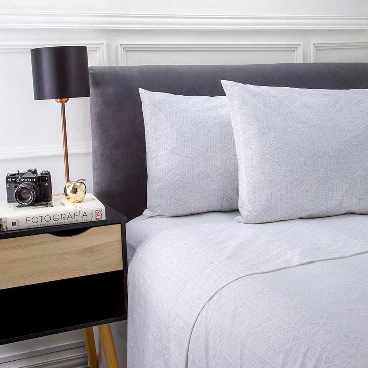 Juego de S&aacute;banas Zibel 180 Hilos King Ikat