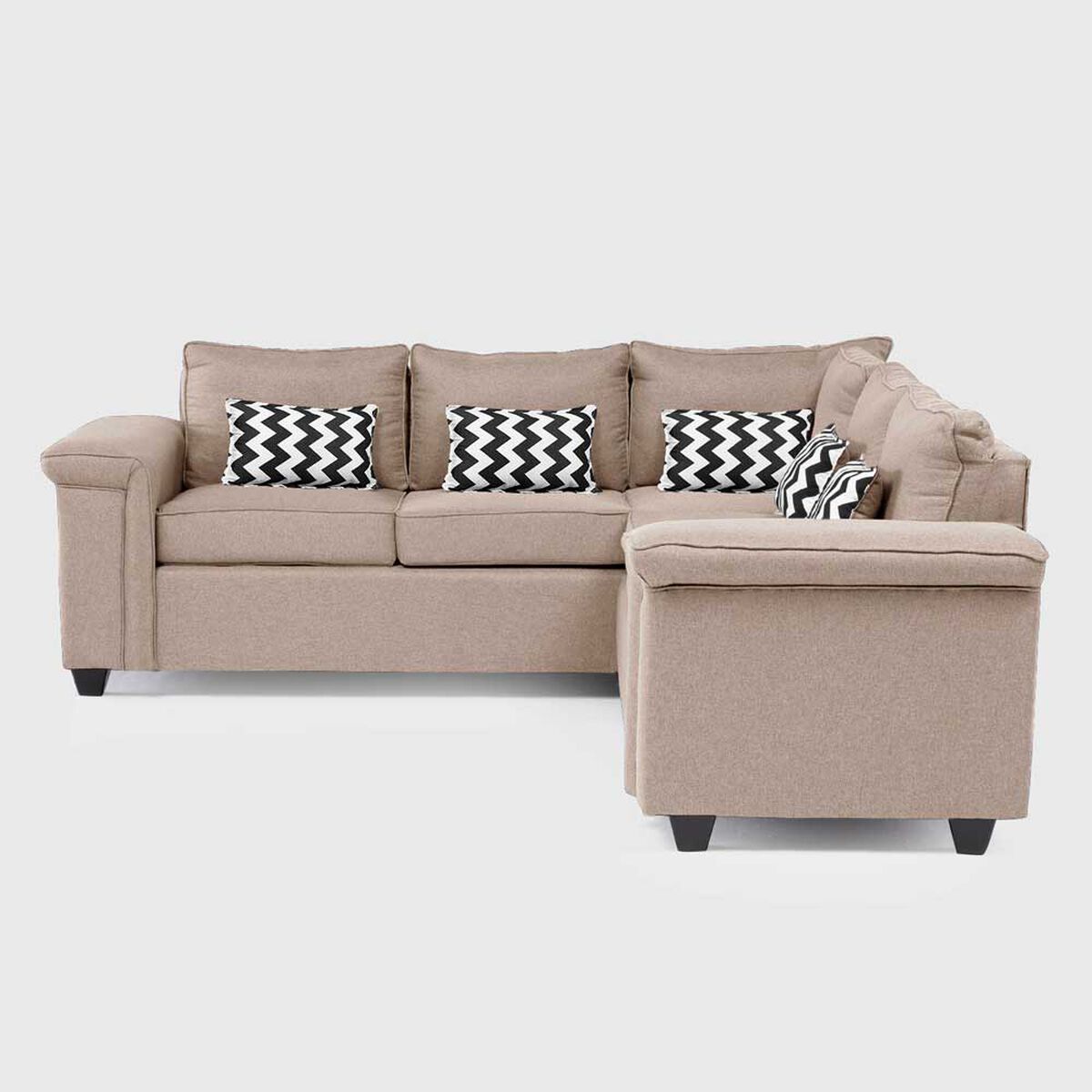 Sof&aacute; Seccional Mons Sicilia 5 Cuerpos Beige