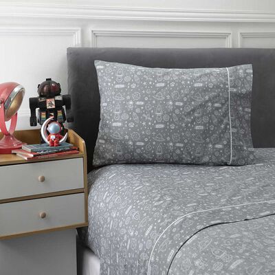 Imagen 2 del producto Juego de Sábanas Infantil Casanova Kids 144 Hilos 1,5 Plazas Space