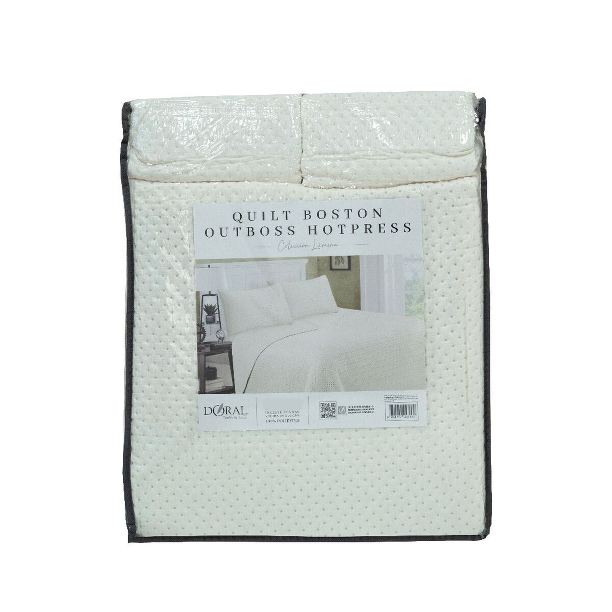 Quilt Doral Boston Lumina King Gris