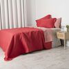 Set Quilt + Juego de Sábanas Mashini 1,5 Plazas Liso Coral