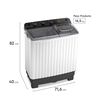 Lavadora Semi Autom&aacute;tica Mademsa MWMSAT6W 6 kg