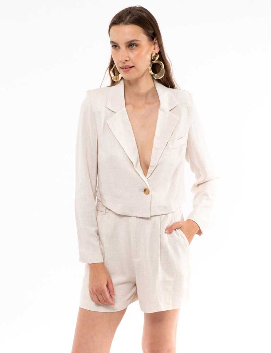 Blazer Lino Mujer Zibel