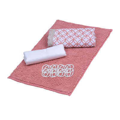 Set Cortina de Baño 4 Piezas Caja Mashini Alamo