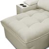 Sofá Amuv Bariloche Reclinable 3 Cuerpos Beige