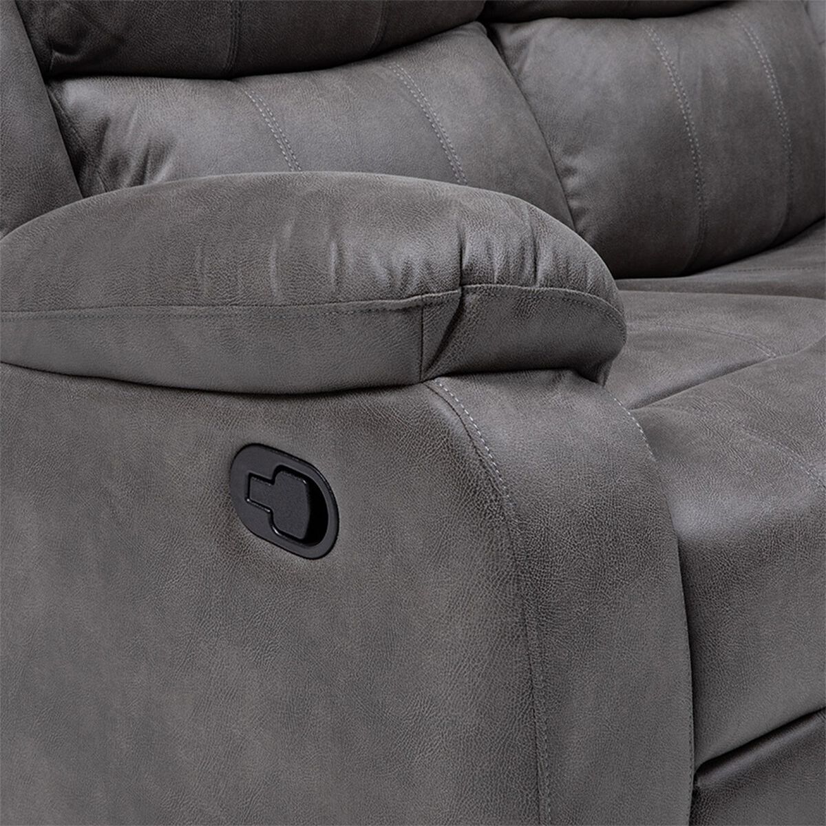 Sofá Reclinable Manual VYS SPA Isabel 3 Cuerpos Gris