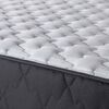 Cama Europea Rosen 2 Plazas Wave + Respaldo Grafito