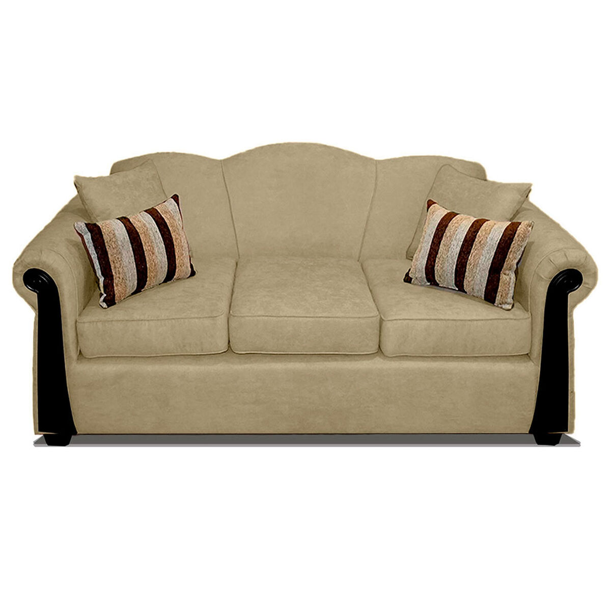 Sofá Elegant Michigan Tela 3 Cuerpos Beige