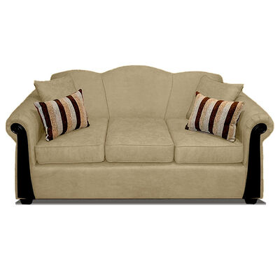 Sofá Elegant Michigan Tela 3 Cuerpos Beige