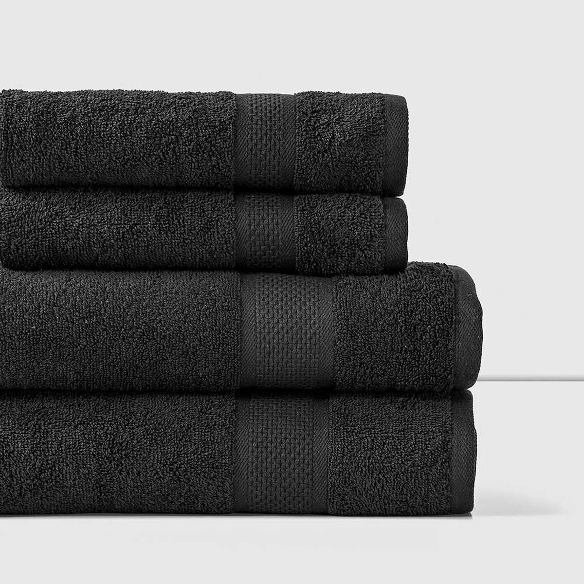 Set 4 Toallas American Family Negro