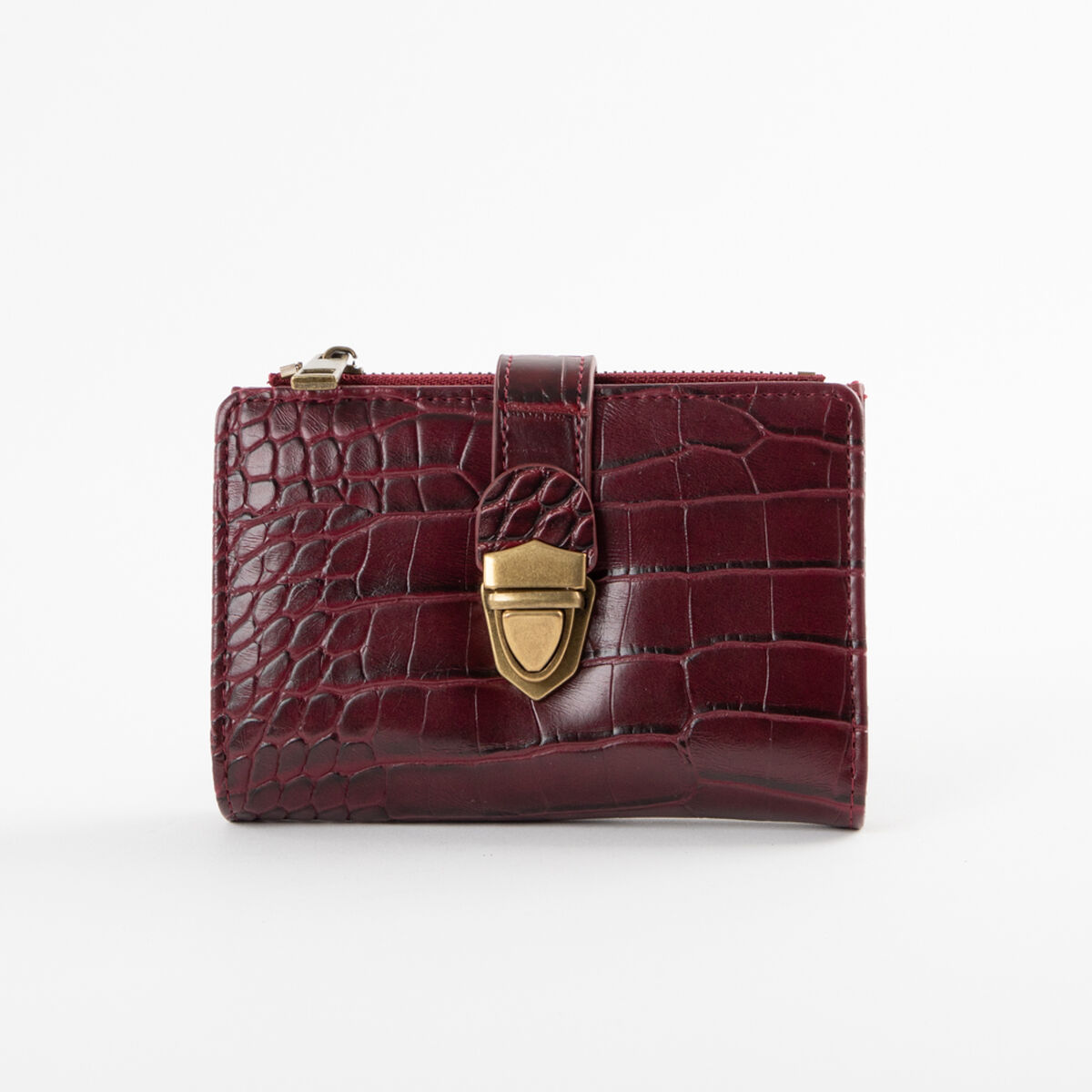 Billetera Ecocuero Burdeo Portman Club
