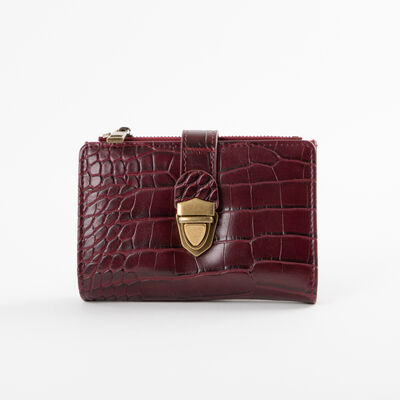 Billetera Ecocuero Burdeo Portman Club