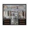 Closet Di Poretti Design Veneto 6 Puertas 6 Cajones Gris