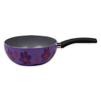 Wok Acero Inoxidable Doral Happy Color Lila 22 cm