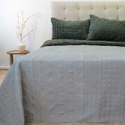 DORAL Quilt Doral 2 Plazas Viena Liso Gris