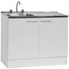 Kit Mueble de Lavaplatos + Lavaplatos Mobikit Blanco 2 Puertas
