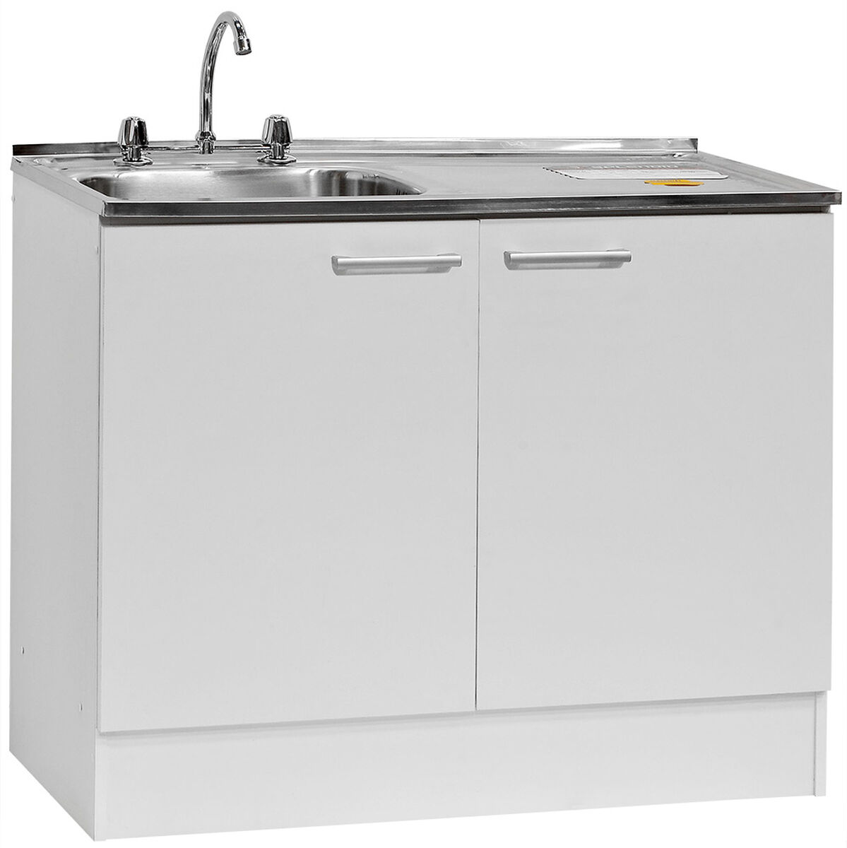 Kit Mueble de Lavaplatos + Lavaplatos Mobikit Blanco 2 Puertas