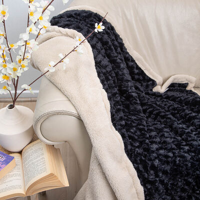 Imagen 2 del producto Manta de Poliéster Doral 1 Plaza Deluxe Negro