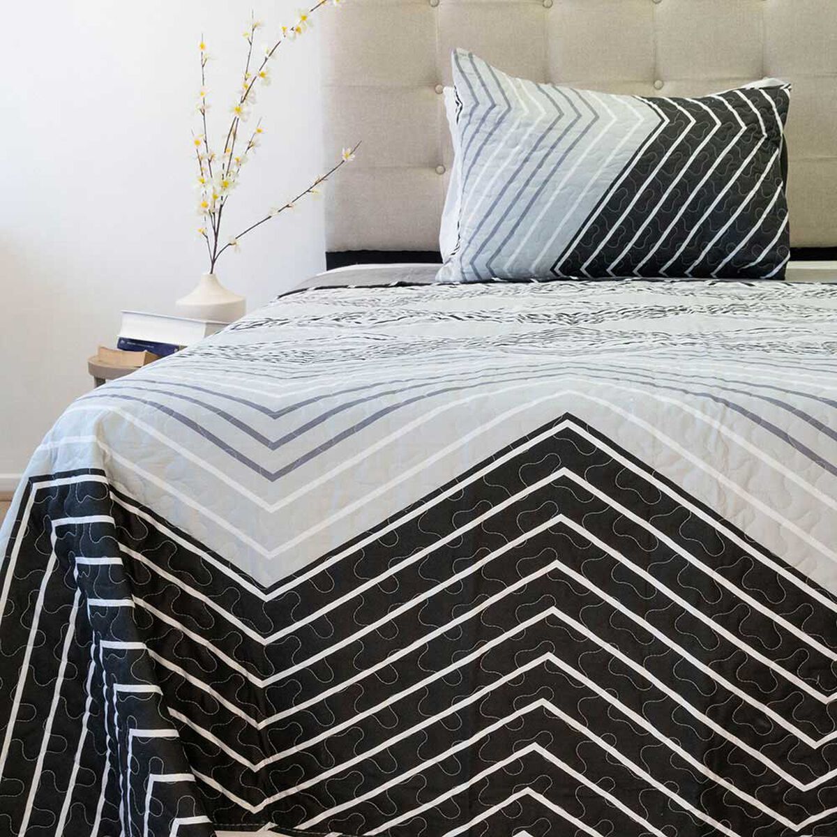Quilt Doral 1,5 Plazas Origins Diseños D4