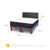 Cama Europea CIC Base Dividida 2 Plazas Premium + Respaldo Villarrica
