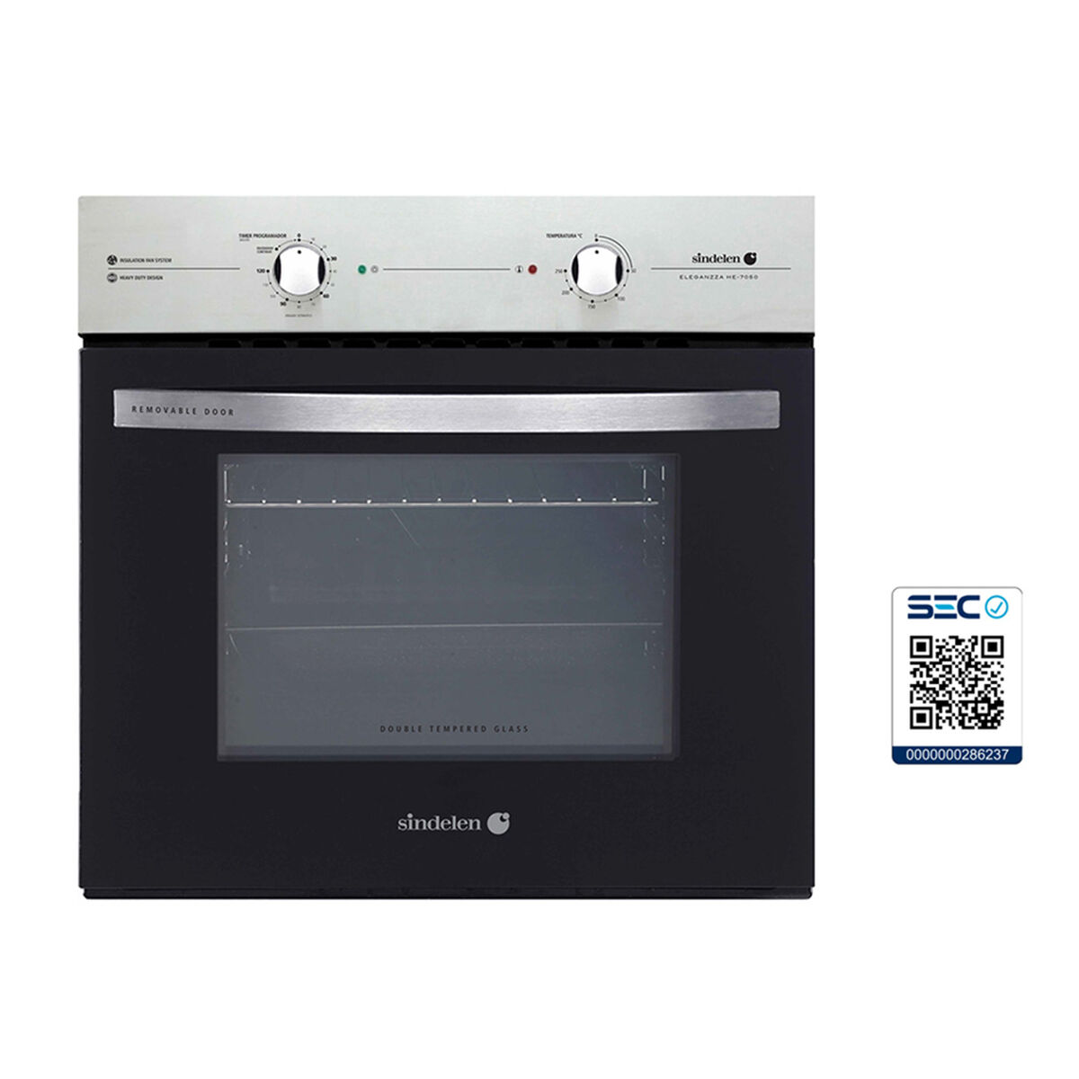 Kit Cocina Sindelen Campana CA-606NG + Horno Empotrable HE-7200IN + Encimera CEG-4610IN