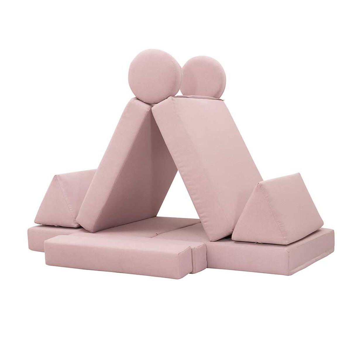Sofá Innovamuebles Lego Kids 2 Cuerpos Rosa